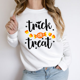 Trick or Treat Tekst Ontwerp Halloween Trui