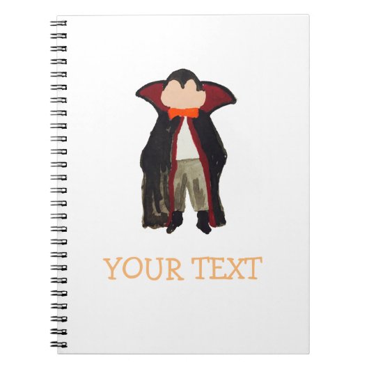 trick or treat Toddler Dracula Vampire - Aangepast Notitieboek (Voorkant)