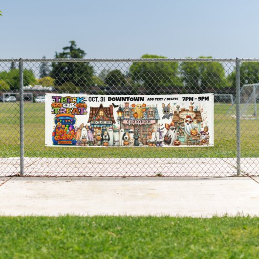 Trick or treat - Trick or Trunk - Zakelijk Spandoek (Insitu)