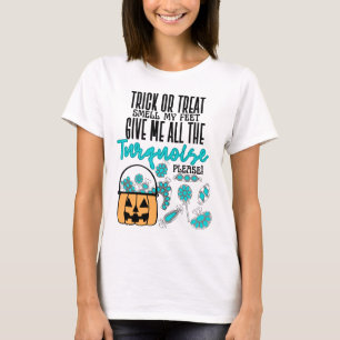 Trick or treat Turkoois T-shirt