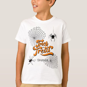 Trick or treat Typografie met Spiders ID680 T-shirt