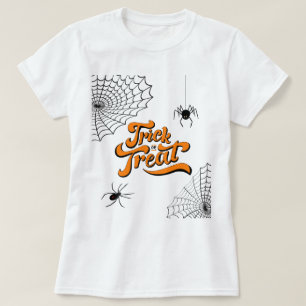 Trick or treat Typografie met Spiders ID680 T-shirt