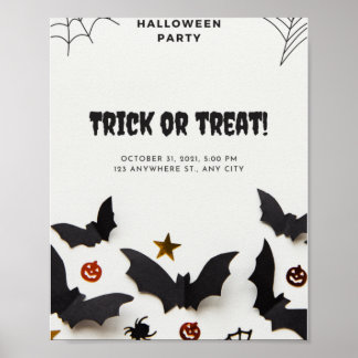 Trick or treat van de Halloween-partij op 31 oktob Poster