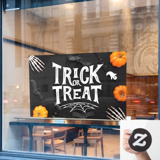 Trick or treat Windows Cling Raamsticker (Cafe Raam)