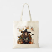 Trick or Treat Witch Halloween Coquette Sac fourre (Dos)