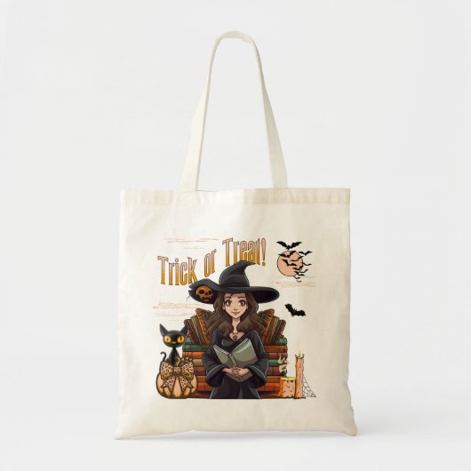 Trick or Treat Witch Halloween Coquette Sac fourre (Devant)