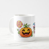 Trick or treat Yo 'Self Funny Halloween Coffee Mok (Voorkant links)