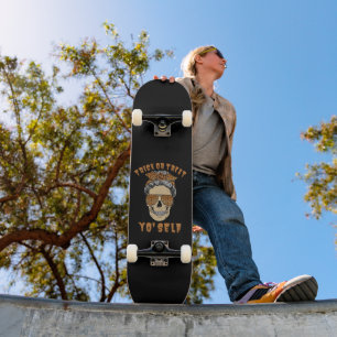 TRICK OR TREAT YO'ZELF grappige halloween moeder s Skateboard