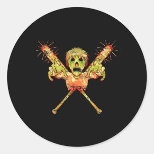 Trick or treat Zombie Gift Scary Halloween Ronde Sticker