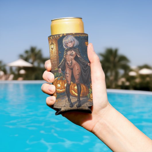 Trick or Treater, dappere Halloween kostuum meisje (Insitu Zwembad)