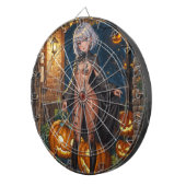 Trick or Treater, dappere Halloween kostuum meisje Dartbord (Voorkant Rechts)
