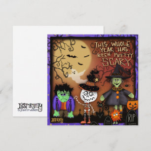Trick or Treater Spooky Kinder Inspirivity Feestdagenkaart