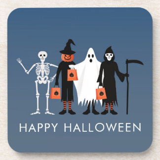 Trick or Treaters Halloween Bier Onderzetter