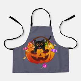 Trick-or-Treating Halloween Party Cat Schort