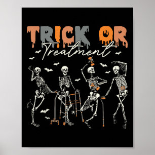 Trick Or Treatment Pt Fysiotherapie Therapeut H Poster