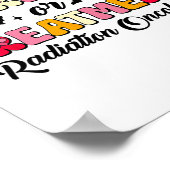 Trick Or Treatment Radiation Oncology Halloween  Poster (Hoek)