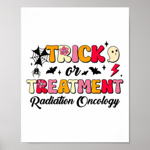 Trick Or Treatment Radiotherapie Halloween Poster