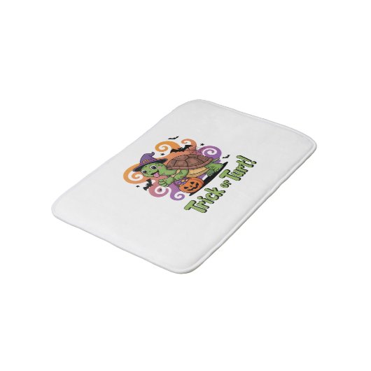 Trick or Turt Funny Turtle Halloween Badmat (Gekanteld)