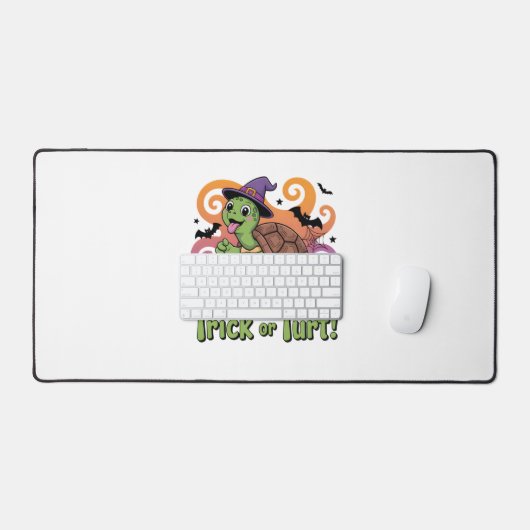 Trick or Turt Funny Turtle Halloween Bureaumat (Keyboard & Muis)