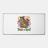 Trick or Turt Funny Turtle Halloween Bureaumat (Voorkant)