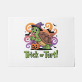 Trick or Turt Funny Turtle Halloween Deurmat (Voorkant)