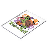 Trick or Turt Funny Turtle Halloween Notitieboek (Linkerzijde)