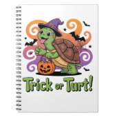 Trick or Turt Funny Turtle Halloween Notitieboek (Voorkant)