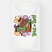 Trick or Turt Funny Turtle Halloween Spandoek (Verticaal)
