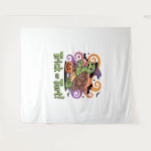 Trick or Turt Funny Turtle Halloween Wandkleed (Voorkant (horizontaal))