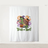 Trick or Turt Funny Turtle Halloween Wandkleed (Voorkant)