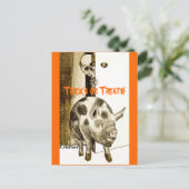 Trick ors treat! briefkaart (Staand voorkant)