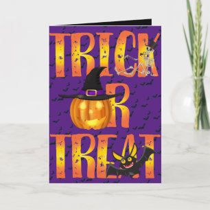 Trick ors treat kaart