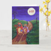 Trick ors treat kaart (Gele Bloem)