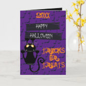 Trick ors treat kaart (Gele Bloem)