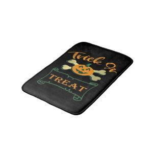 Trick ors treat kruising Halloween pomkin Badmat