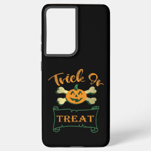 Trick ors treat kruising Halloween pomkin Samsung Galaxy Hoesje