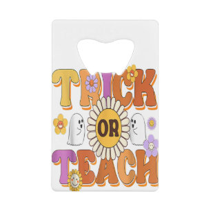 Trick Ou Enseigner Funky Ghost Enseignant Hallowee