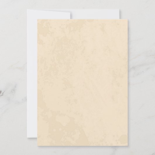 Trick ou traitement Invitation de fête d'Halloween (Dos)