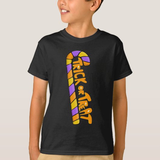 Trick ou traitement T-shirt bonbon d'Halloween (Devant)