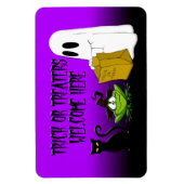 Trick ou traitements Bienvenue Halloween Magnet (Vertical)