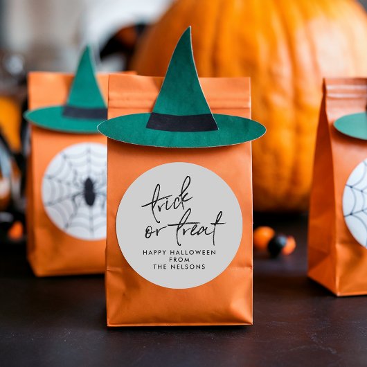 Trick ou traiter autocollant