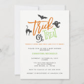 Trick ou traiter Baby Shower Invitations (Devant)