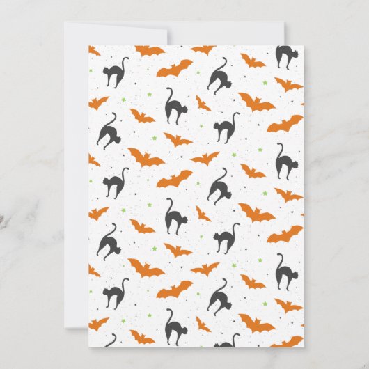 Trick ou traiter Baby Shower Invitations (Dos)