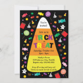 Trick ou traiter Halloween Candy Invitation (Devant)
