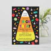 Trick ou traiter Halloween Candy Invitation (Debout devant)