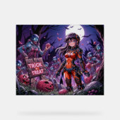 Trick ou traiter Halloween Zombies distribuer le c (Recto)