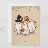 Trick ou traiter joli boite Halloween invitation f (Dos)