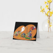 Trick ou Treat carte pour notes (Fleur jaune)