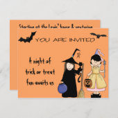 Trick Ou Treat Invitations (Devant / Derrière)
