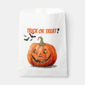 Trick ou Treat ? Sacs préférés Citrouille éffrayan (Devant)